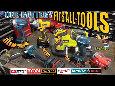 Use any brand battery in any power tool 18v-20v DEWALT MILWAUKEE MAKITA PORTER CABLE BOSCH