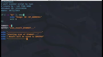 Automation port scanning bash script using nmap