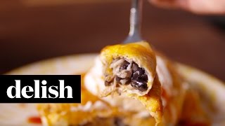 Cheesy Baked Burritos | Delish