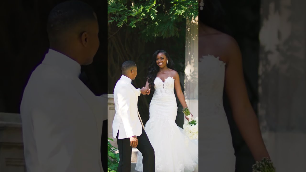 STUNNING NEW JERSEY BRIDE AND GROOM IN THE GARDEN | Heatzfilms 