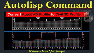 How to Convert AutoCAD Profile to Civil 3D Profile | AutoLisp Command in AutoCAD & AutoCAD Civil 3D