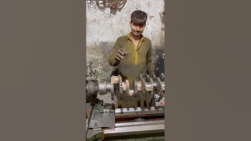 Crankshaft polishing like a pro #shortsfeed #automobile #fypage: #mechanica#shorts