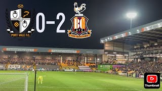 Bradford Ease Past Port Vale In A Shocking Performance Port Vale V Bradford Matchday Vlog