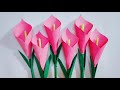 How to make calla lily with paper step by step  home decoration  craft nifty creations