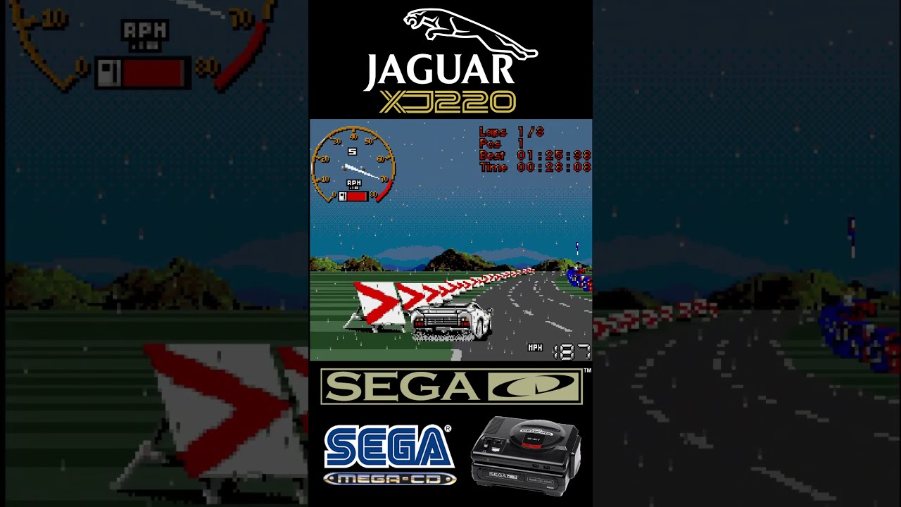 JAGUAR XJ220 (SEGA-CD / MEGA-CD) - YouTube