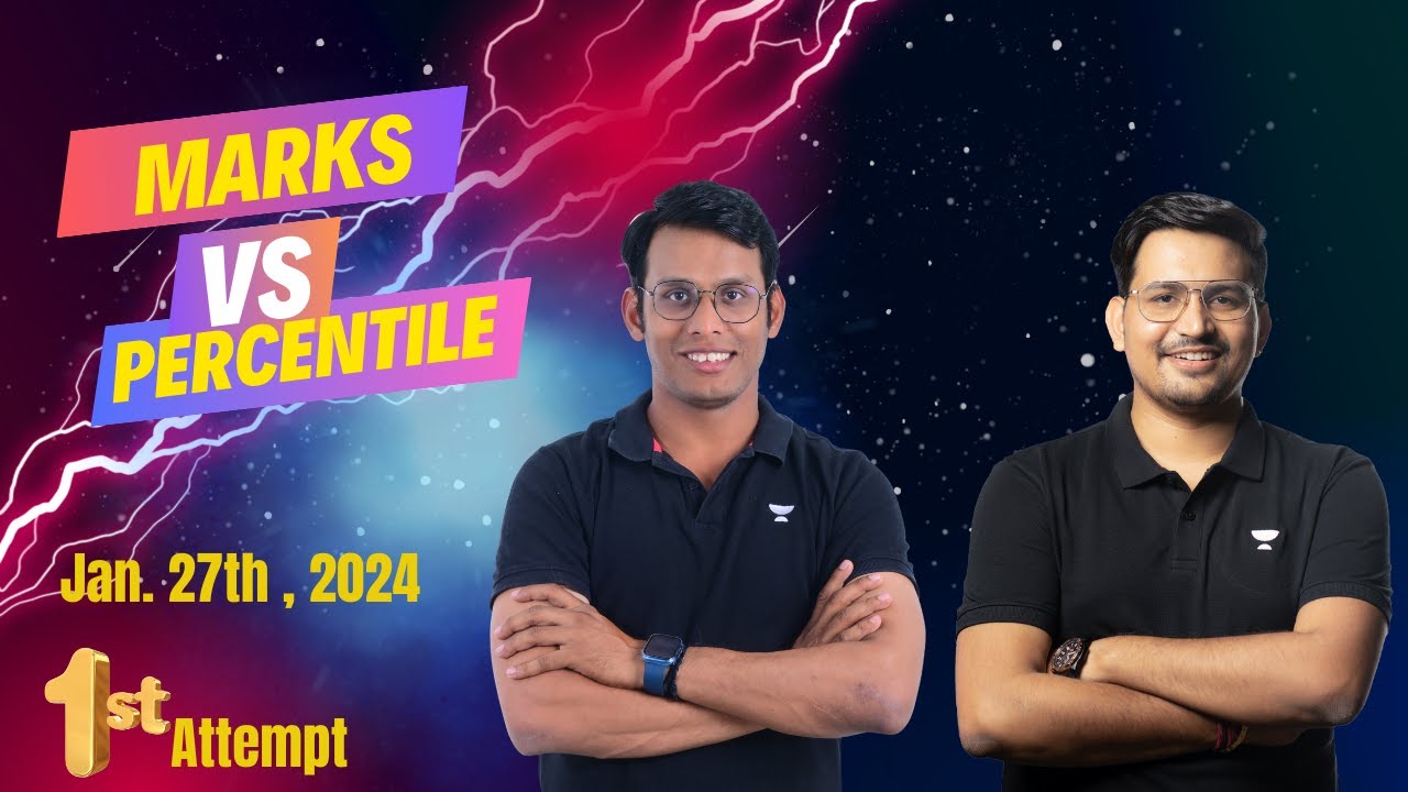 JEE Main Marks Vs Percentile | January 27 Shift 1 | JEE MAIN 2024 | RY ...
