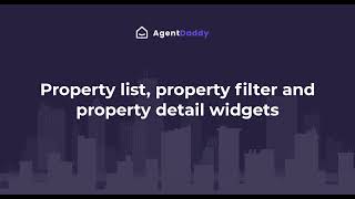 #7 Property list, property filter and property detail widgets