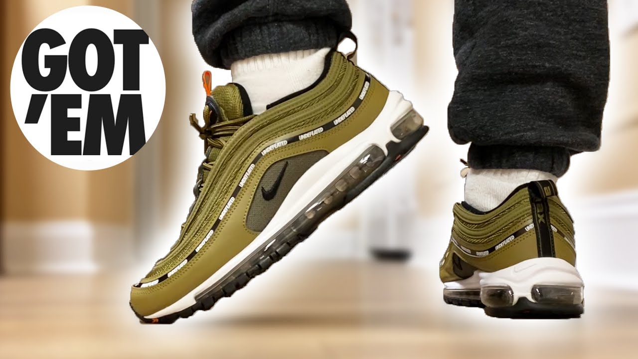 air max 97 undefeated olive green