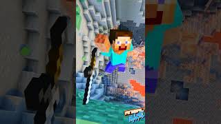 Minecraft Kratos Jumps off Cliff #Shorts