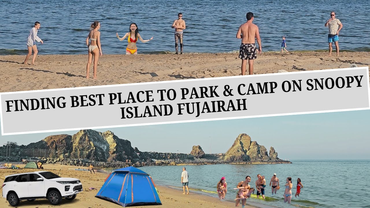 Best Parking & Camping Spots on Snoopy Island, Fujairah 