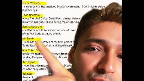 They dropped the entire Diddy FREAK OFF list! It’s crazy!
