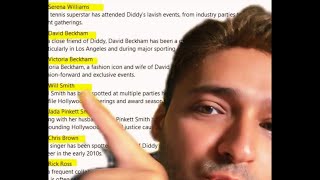 They dropped the entire Diddy FREAK OFF list! It’s crazy!