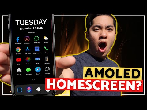 How to get an AMOLED HOMESCREEN! AMOLED App Icons +  AMOLED Widgets! *AESTHETIC*