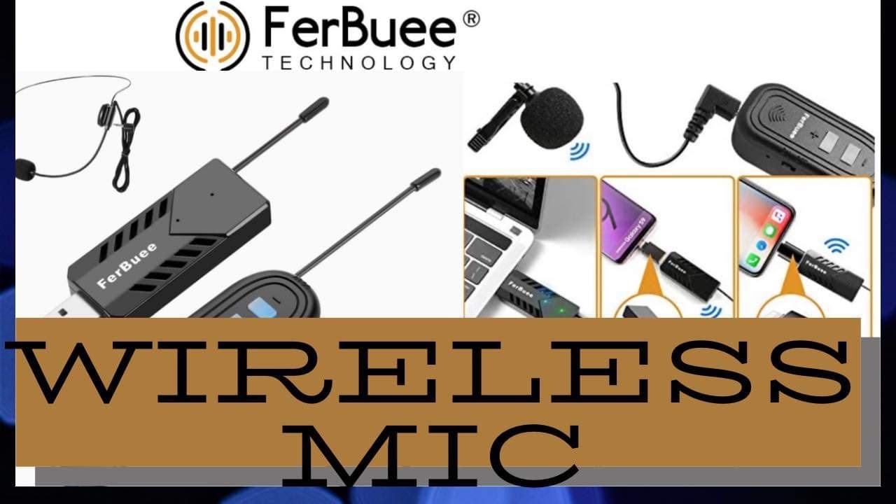 Wireless Lavalier Microphone System FerBuee Wireless Lapel Clip