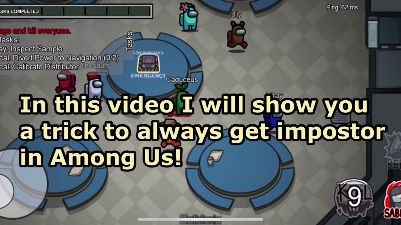 AMONG US HOW TO BE ALWAYS IMPOSTOR - YouTube