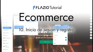 Flazio Tutorial | Ecommerce | Inicio de sesión y registro