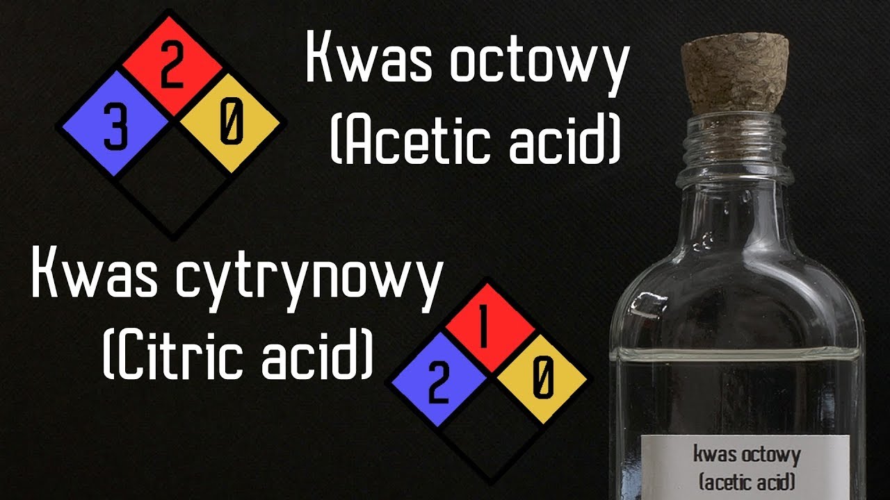 Kwas cytrynowy i octowy - zastosowania