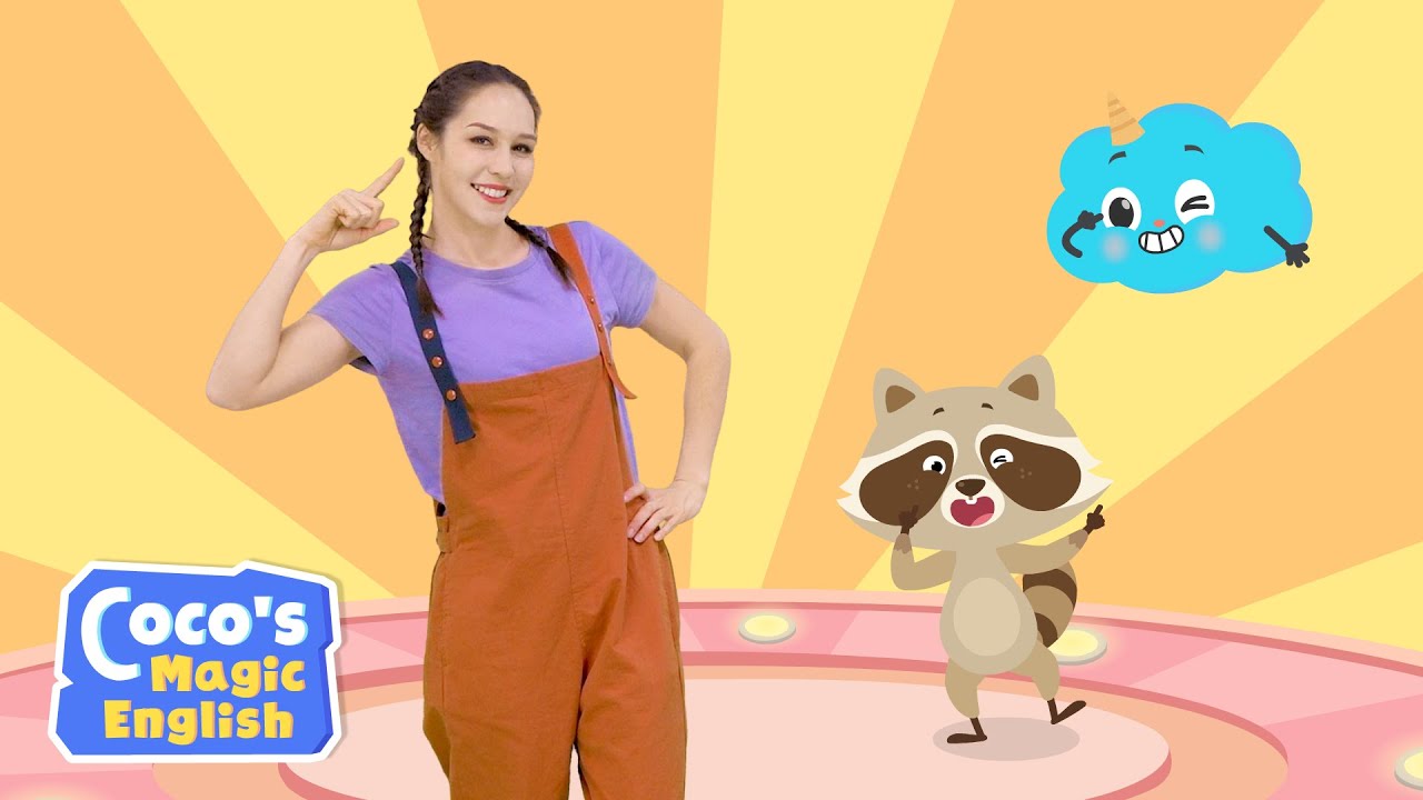 Head, eyes, ears, mouth and nose Parts of the face Kids' Song