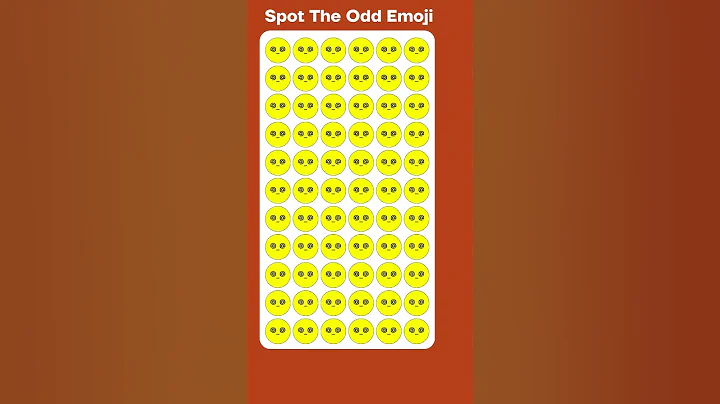 Find the odd emoji out 🐸 | Test your brain power  #emojichallenge