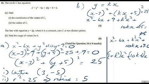Pearson-Edexcel GCSE to A-level Transition Circles Exam Questions Q16