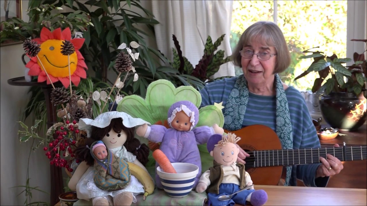 Sitting in my high chair to sing at feeding time or as a lap play