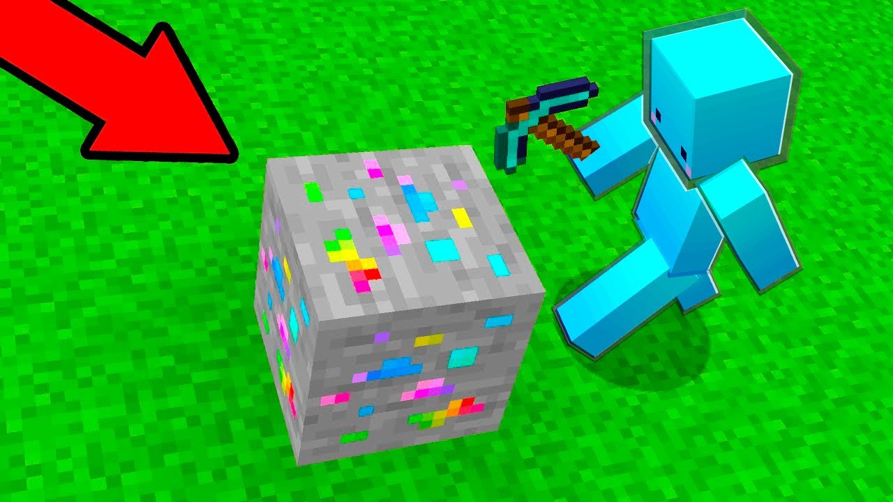 Encontré el Mineral Secreto Raro y OP de Minecraft!