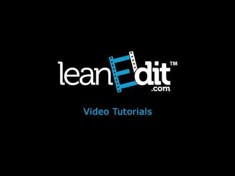 How to use the Analysis Process in leanEdit Client Edition - video from leanEdit