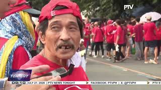 Around 20K individuals gathered to show support for PBBM during his 5th SONA