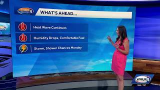 Video: Hot weather sticks around Sunday
