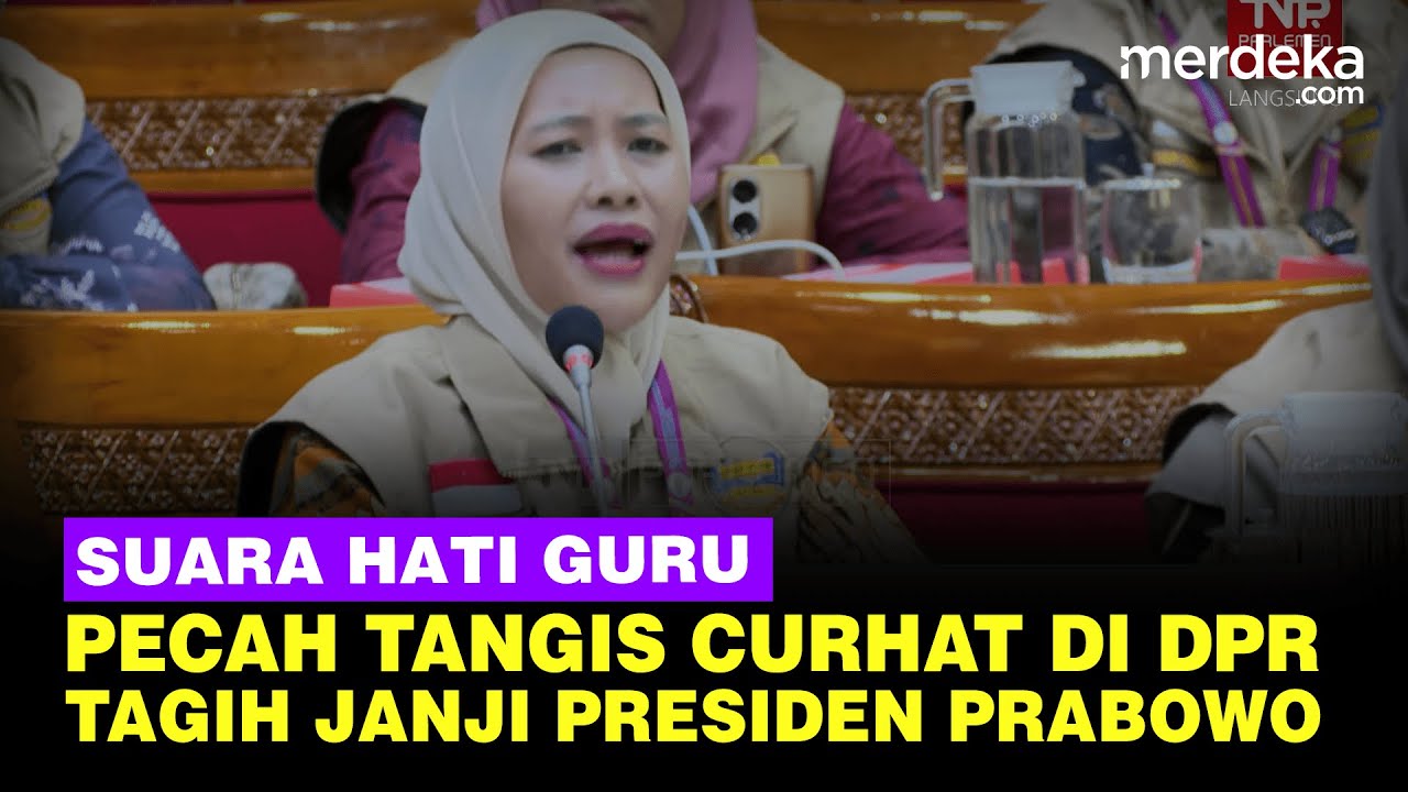 Pecah Tangis Guru Luapkan Isi Hati sampai Suara Bergetar Tagih Janji Presiden Prabowo