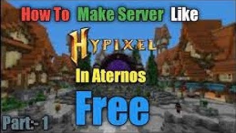 How To Make Lobby Like Hypixel With Npcs And More In Aternos In Hindi | Upload Hypixel Lobby 2023