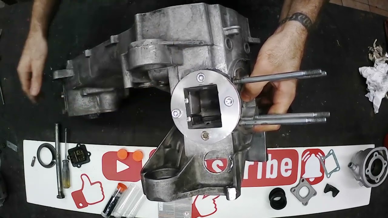 #04 REALIZZARE UN NUOVO CONDOTTO PER VALVOLA LAMELLARE VL18 SU CARTER MINARELLI SCOOTER CON STUCCO