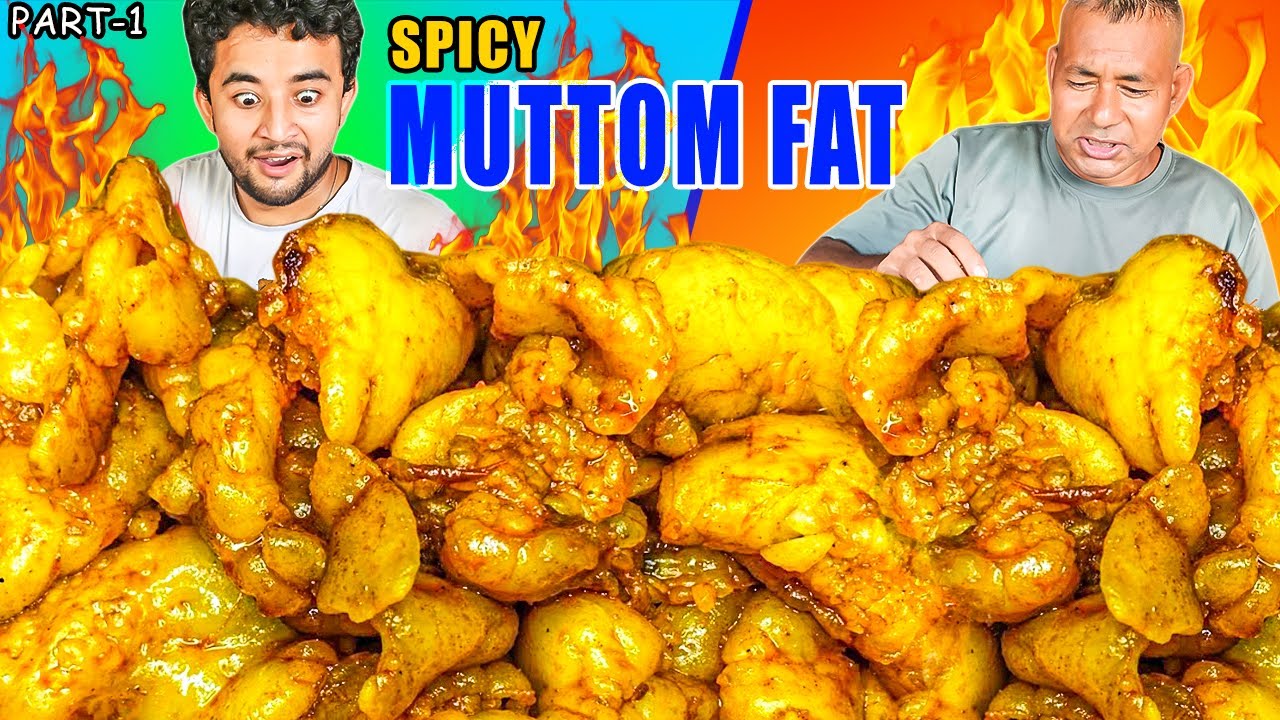 Spicy Massive  Mutton Fat Curry with Rice Mukbang | Eating Spicy Gravy & Mutton Fat Curry |