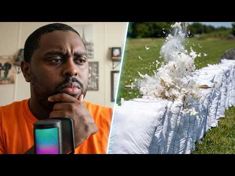 Guy reacts to "How Many Pillows Does it Take to Stop a 50 Cal?"
