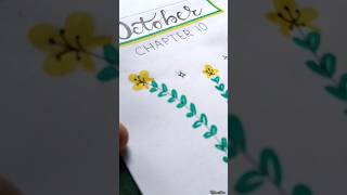 October Journal Cover Page Ideas?✨viral trending shorts doodle calligraphy coverpage