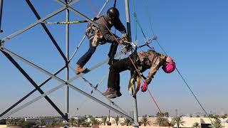 How to rescue -Cell Tower Training- Authorized Climber, Competent Climber