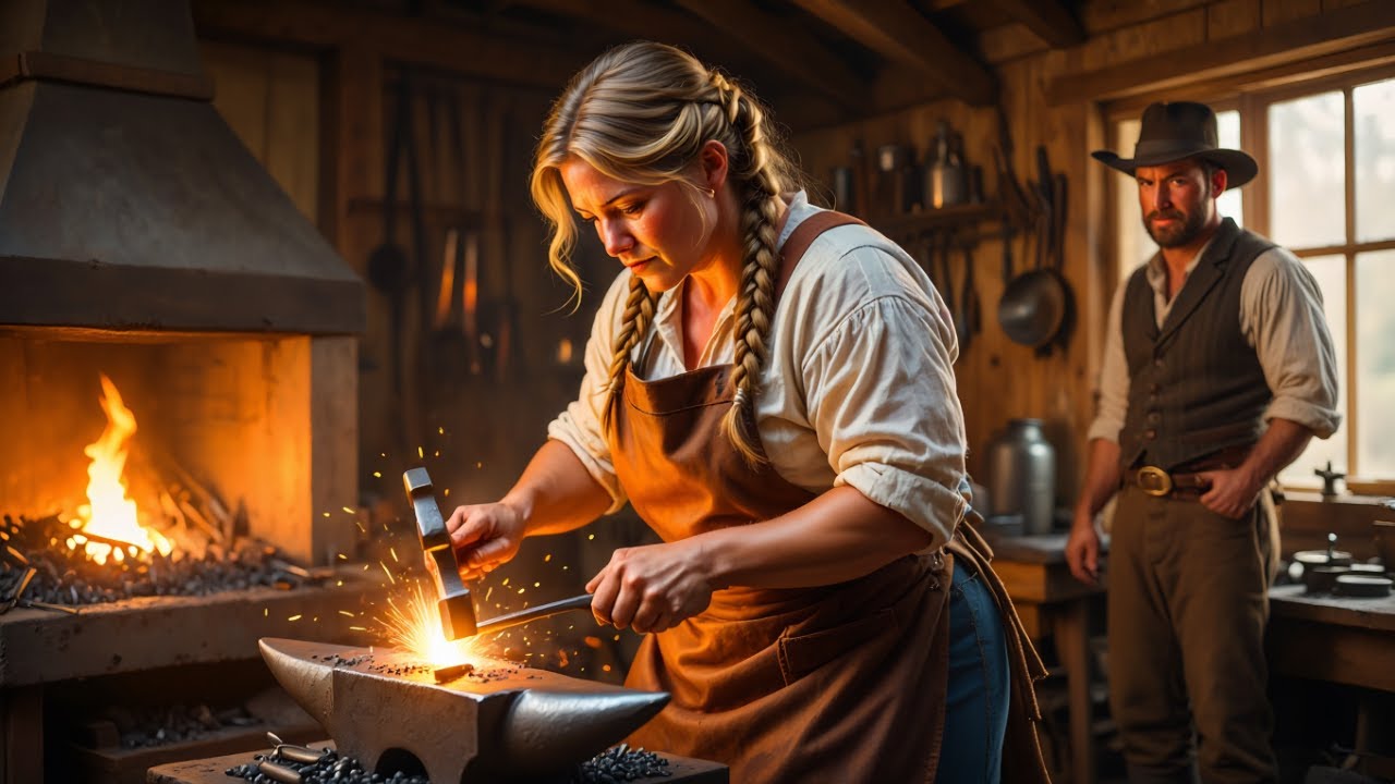 Sie war eine Schmiedin – nicht die Frau seiner Träume… bis sie sein Herz eroberte