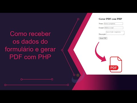 Como receber os dados do formulário e gerar PDF com PHP