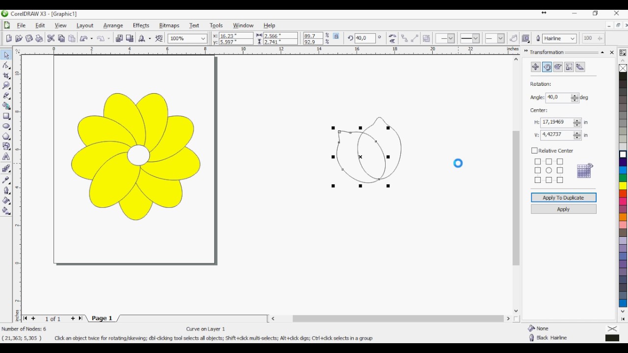  Cara  membuat  bunga di Corel Draw  YouTube