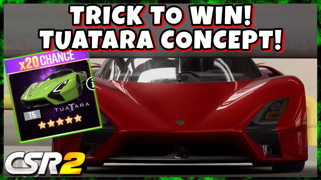 TRICK TO WIN TUATARA CONCEPT!! 3x 5 Star Cars WOW!! | CSR Racing 2