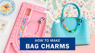 How to Make Bag Charm Keychains Two Ways | Easy Step by Step Tutorial for Beginners!