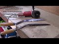 Hedge shear blade restoration and sharpen