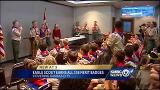 KC-area Eagle Scout earns 136 merit badges