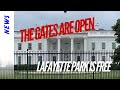 Gates Open at Lafayette Park by the White House and I was one of the first to go inside