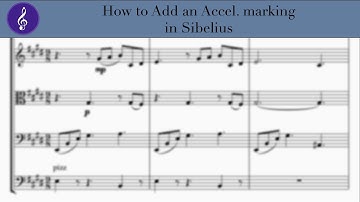 How to Add an Accelerando Marking in Sibelius
