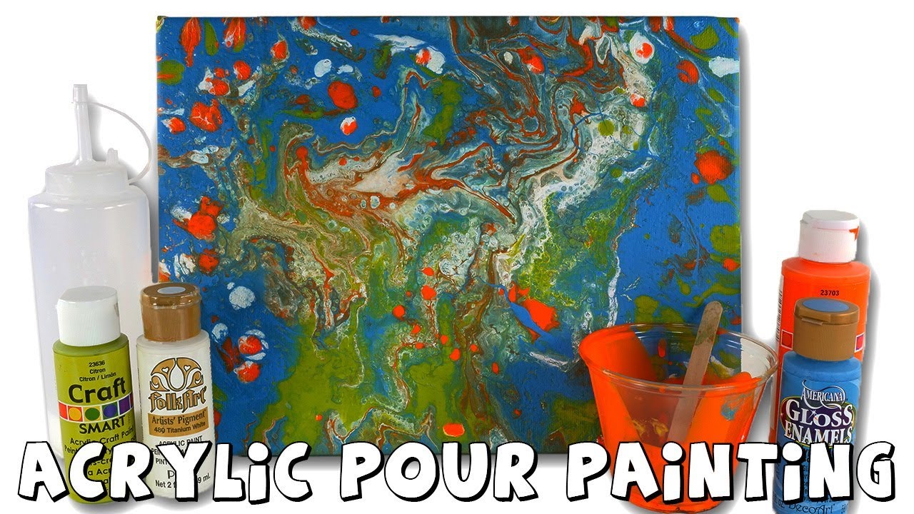 Acrylic Pour Painting Beginner | How-To do Acrylic Pouring Paint for Kids or Adults