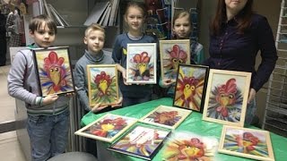 Мастер-класс по изготовлению картины шерстью