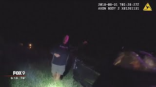 Video appears to show Anoka Co. detective leaving crash after night of drinking