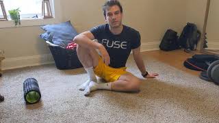 Hamstring pulses on foam roller