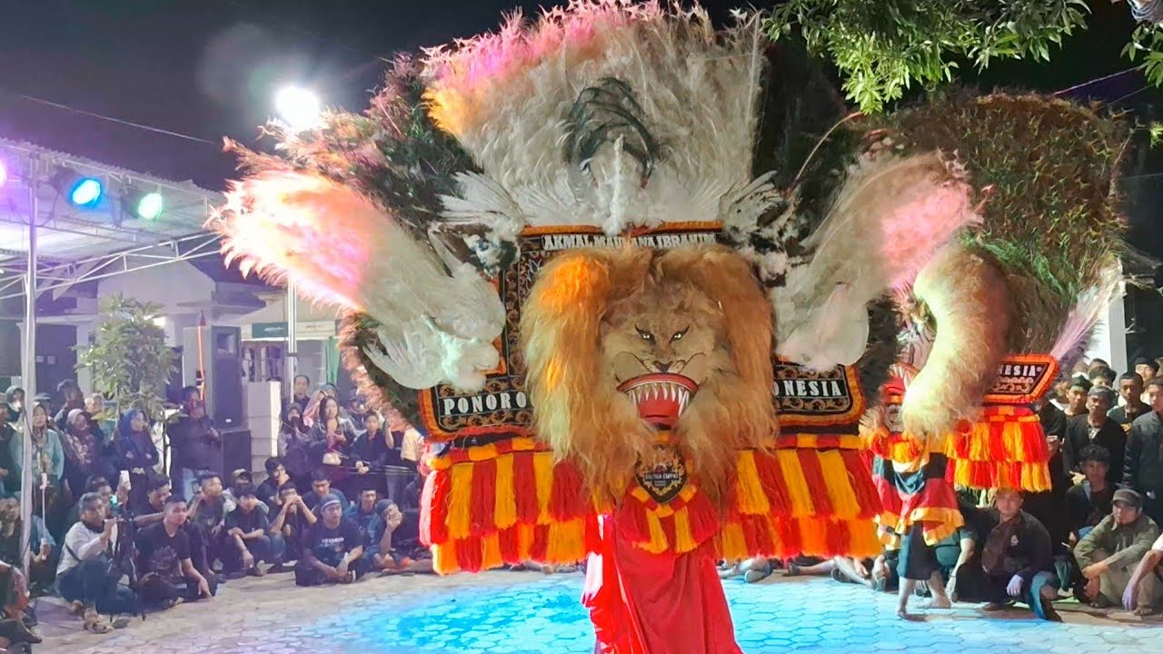 KEREN BANGET REOG PONOROGO TERBESAR BARONGAN PUTIH GEGERKAN DESA GABEL KAUMAN